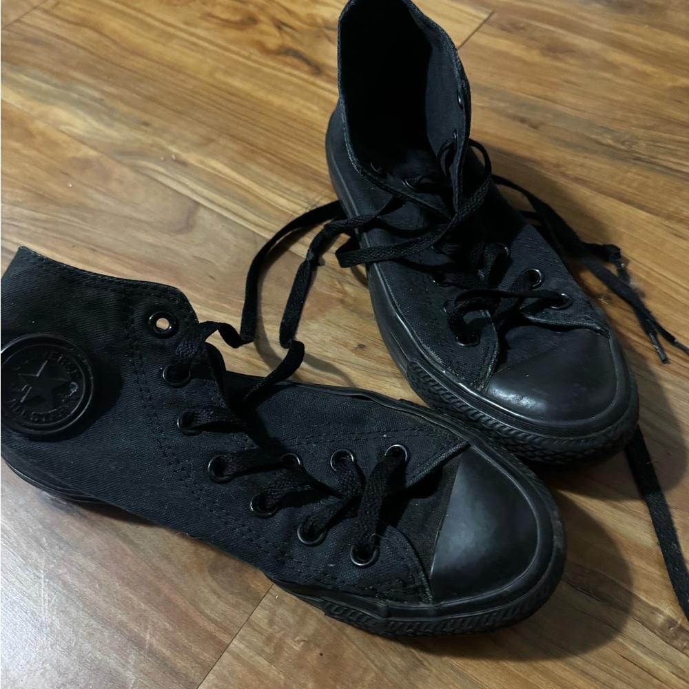 Converse Black Combat Boots